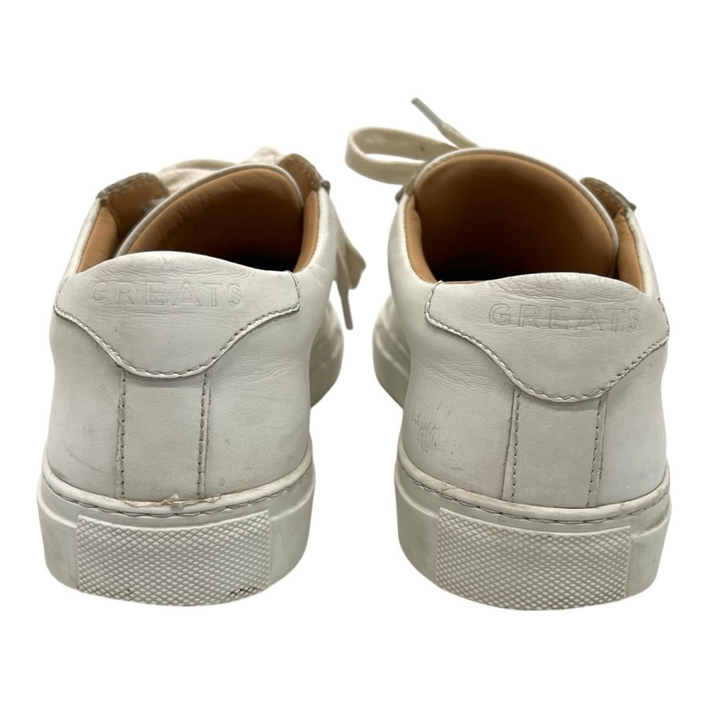 Greats Brooklyn Royale White Leather Casual Contemporary Sneakers Women’s 8.5 - Picture 7 of 13